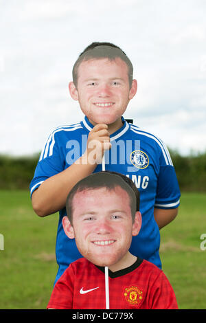 Masque de Wayne Rooney Banque D'Images