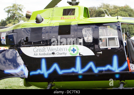 Great Western Air Ambulance statique à la Bristol International Balloon Fiesta Banque D'Images