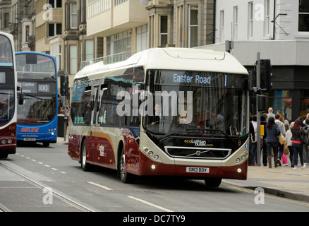 Volvo 7900H Eco simple pont hybride, bus Les bus Lothian, Édimbourg. Faibles émissions respectueux de l'environnement électrique diesel PSV Banque D'Images