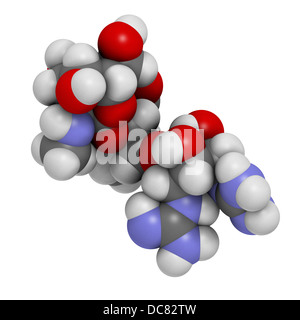 La tuberculose à la streptomycine (antibiotique), de la classe des aminoglycosides structure chimique. Banque D'Images