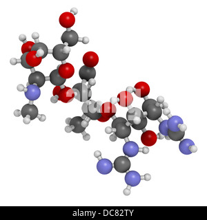 La tuberculose à la streptomycine (antibiotique), de la classe des aminoglycosides structure chimique. Banque D'Images