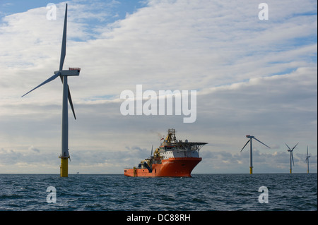 Windfarms Walney Banque D'Images