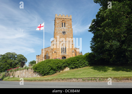 L'église St Mary, Great Brington. Le Northamptonshire, Angleterre, Royaume-Uni. Banque D'Images