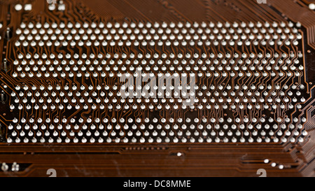 Platine électronique close-up. Profondeur de champ. Banque D'Images