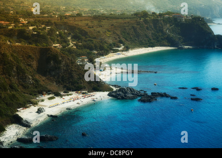 Rêver les plages de Capo Vaticano, Calabre Banque D'Images