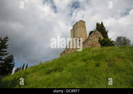 Les ruines de la château de Romena Banque D'Images