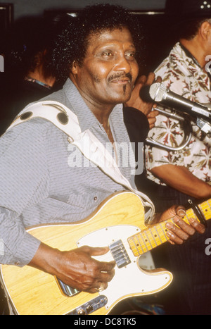 ALBERT COLLINS (1932-1993), guitariste de blues américain à propos de 1990. Photo Jeffrey Mayer Banque D'Images