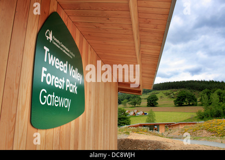 Installation de Peel Glentress, Scottish Borders Banque D'Images