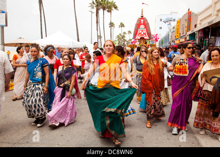 Eaton, de Hare Krishna Festival - 4 août 2013 - Venice Beach, Los Angeles, Californie, États-Unis d'Amérique Banque D'Images