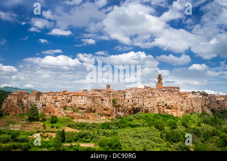 Vue de la Pitigliano, Italie Banque D'Images