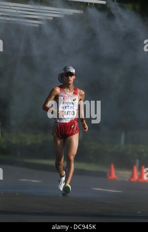 Moscou, Russie. 11 août 2013. Moscou, Russie. Août 11, 2013. Takumi Saito (JPN) Athlétisme : Takumi Saito du Japon est en compétition dans l'épreuve du 20km marche à la 14e Championnats du monde d'athlétisme 2013 à Moscou, Russie . Credit : Takashi Okui/AFLO/Alamy Live News Banque D'Images