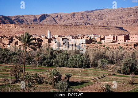 Tinerhir kasbah. Vallée du Dadès, au Maroc Banque D'Images