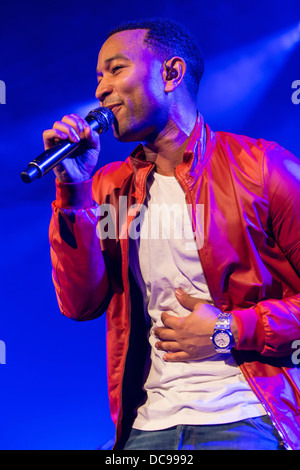 Chanteur et auteur-compositeur américain, John Legend live au Blue Balls Festival, Luzerner Saal KKL concert hall Banque D'Images