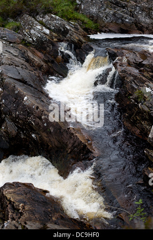 Chutes d'eau près de Fain Bridge Dundonnell Ecosse Banque D'Images