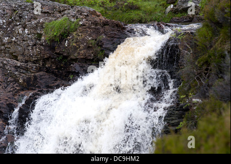Chutes d'eau près de Fain Bridge Dundonnell Ecosse Banque D'Images