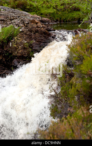 Chutes d'eau près de Fain Bridge Dundonnell Ecosse Banque D'Images