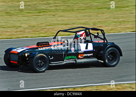 Course automobile sur circuit Ty Croes Anglesey au nord du Pays de Galles UK Banque D'Images