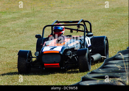 Course automobile sur circuit Ty Croes Anglesey au nord du Pays de Galles UK Banque D'Images