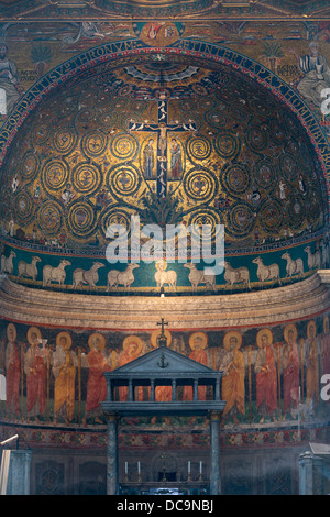 Basilique de Saint Clement, Basilica di San Clemente al Laterano, Rome, Italie Banque D'Images