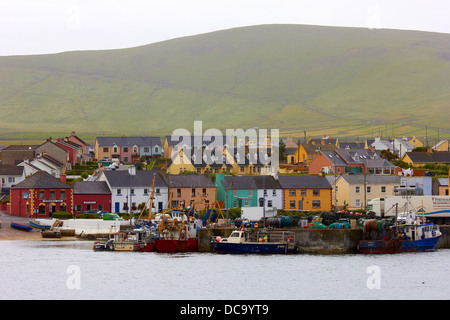 Portmagee, comté de Kerry, Irlande - village de pêche colorés Banque D'Images