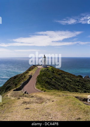 Dh du cap Reinga Cape Reinga Lighthouse phare Nouvelle-zélande Mer de Tasman et l'océan Pacifique sud péninsule aupouri répondre Banque D'Images
