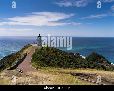 Dh du cap Reinga Cape Reinga Lighthouse phare Nouvelle-zélande Mer de Tasman et l'océan Pacifique Sud rencontrez Banque D'Images