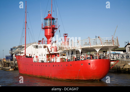 Trinity House rouge lightship LV18 Harwich Angleterre Essex Banque D'Images