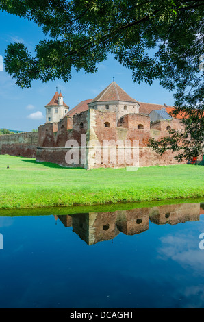 La forteresse de Fagaras Brasov, Roumanie. Banque D'Images