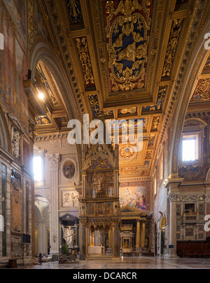 Chancel, Archbasilica Papale de Saint Jean de Latran, Arcibasilica Papale di San Giovanni in Laterano, Rome, Italie Banque D'Images