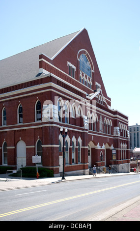 L'Auditorium Ryman - l'église de "Country Music" et l'accueil au Grand Ole Opry à Nashville au Tennessee Banque D'Images