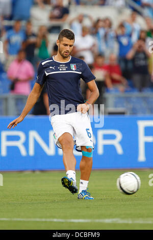 Rome, Italie. 14Th Aug 2013. Sasha VUJAČIĆ durant la pratique avant le match amical entre l'Italie et l'Argentine du Stade olympique : Action Crédit Plus Sport/Alamy Live News Banque D'Images