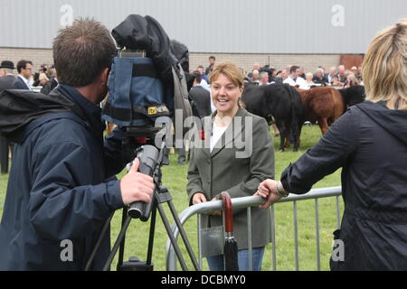 L''Anglesey, au Pays de Galles, Royaume-Uni. 14Th Aug 2013. Le Prince William à la rencontre du public au salon de l'Agriculture d'Anglesey dans le Nord du Pays de Galles, UK © Gari Banque D'Images