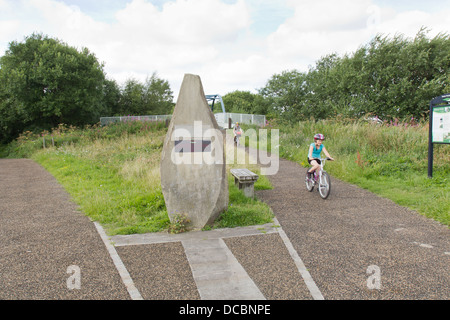 La Trans Pennine trail pour les cyclistes, piétons et cavaliers entre Pont et Dunford Penistone, South Yorkshire Banque D'Images