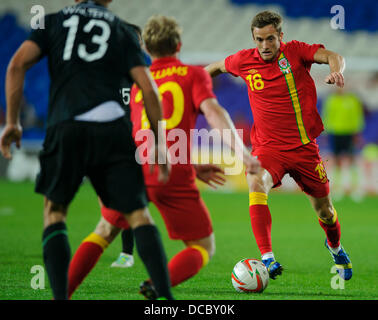 Cardiff, Pays de Galles. 14Th Aug 2013. Au cours de la seconde moitié du match amical international entre le Pays de Galle et la République d'Irlande à Cardiff City Stadium. © Plus Sport Action/Alamy Live News Banque D'Images