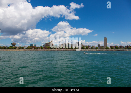 Le lac Érié et l'horizon de Buffalo New York United States Banque D'Images