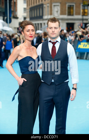 Rawson Marshall Thurber Directeur US et Sarah Koplin (L) arrivent pour la première européenne de Nous sommes les Miller Banque D'Images