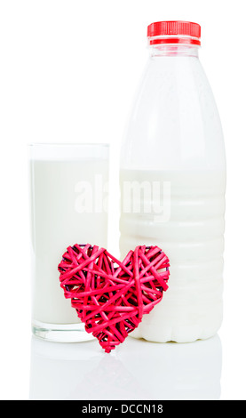 amour pour le lait Banque D'Images