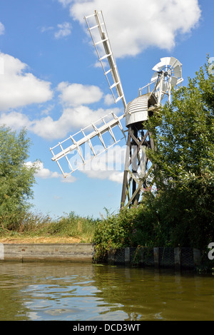 Boardman's Mill Bazin, comment Hill, Norfolk Broads, Parc National Banque D'Images