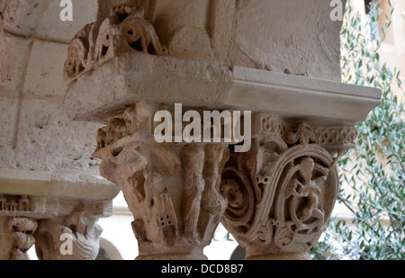 La Cathédrale d'Aix cloître (Cathédrale Saint-Sauveur d'Aix) Aix-en-Provence, Catholique Romaine , siège de l'archevêque d'Aix, France Banque D'Images