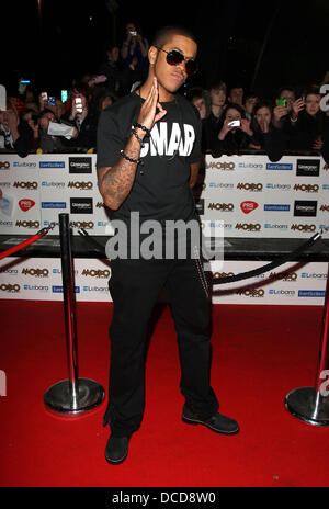 Le Chipmunk MOBO Awards 2011 - Arrivées Glasgow, Écosse - sûr 05.10.11 Banque D'Images