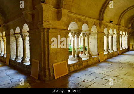 Saint Paul-de-Mausole, Saint Remy Provence France Vincent van Gogh, les cloîtres du monastère Banque D'Images