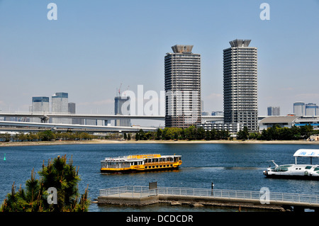Baie de Tokyo, Minato-Ku, Odaiba, Tokyo Japon Banque D'Images