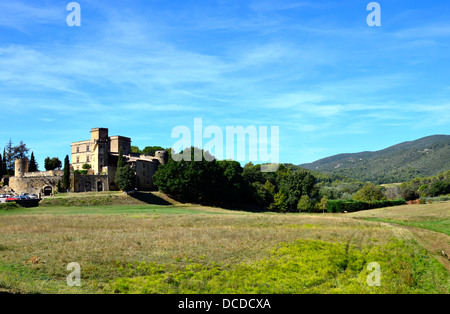 Château de Lourmarin, château de Lourmarin situé dans la ville de Lourmarin, situé dans le département de Vaucluse, France Banque D'Images