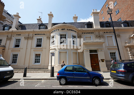 La société médicale de Londres maison lettsom chandos street England UK Banque D'Images