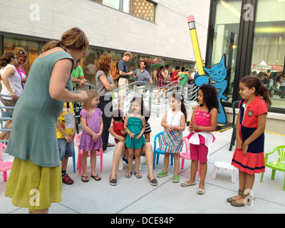 Festival de Jazz de Montréal - Activités pour les enfants de musique libre Banque D'Images