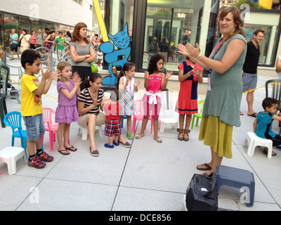 Festival de Jazz de Montréal - Activités pour les enfants de musique libre Banque D'Images