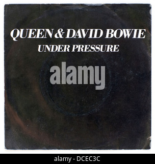 Queen & David Bowie - sous pression, couverture photo 1981 sur EMI - usage éditorial uniquement Banque D'Images