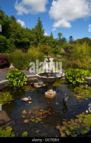 Le jardin clos, la maison Belvedere près de Mullingar, comté de Westmeath Irlande Banque D'Images