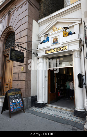 Boutique de thé twinings sur le Strand London England UK Banque D'Images