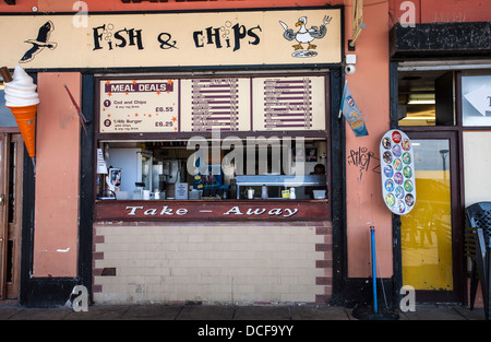 Fish and Chips Kiosque sur le front de mer à Brighton Banque D'Images
